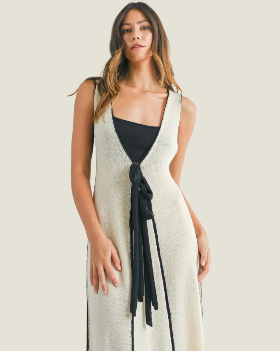 The Charleston: Plunging Knit Maxi Dress