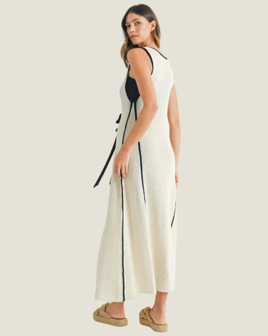 The Charleston: Plunging Knit Maxi Dress