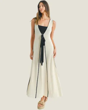 The Charleston: Plunging Knit Maxi Dress