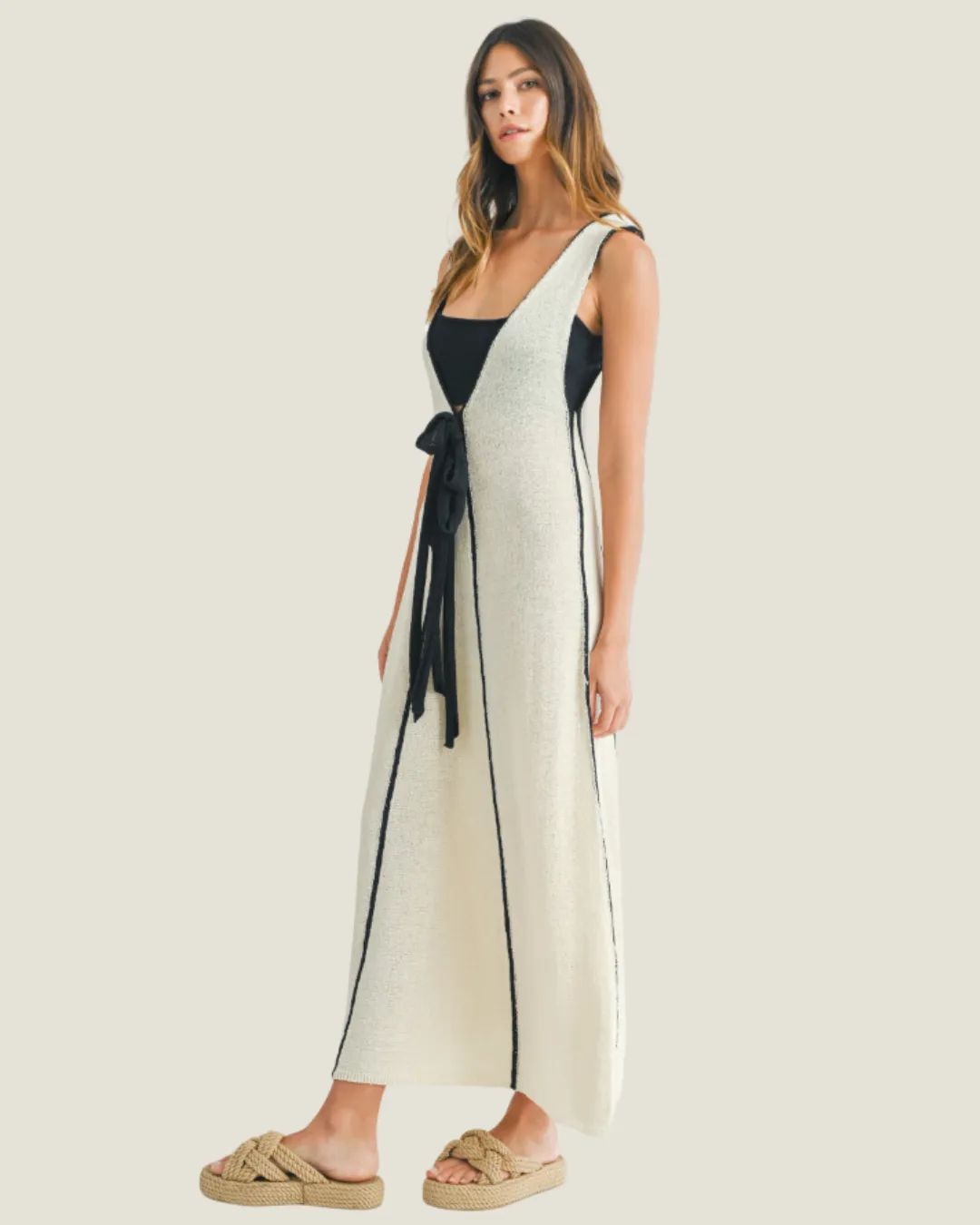 The Charleston: Plunging Knit Maxi Dress