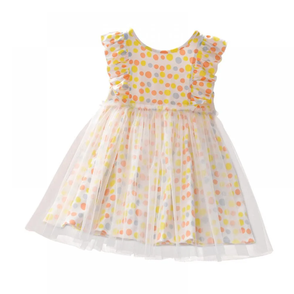 Toddler Girls Polka Dot Summer Ruffle Western Style Skirt Girls Boutique Clothing In Bulk