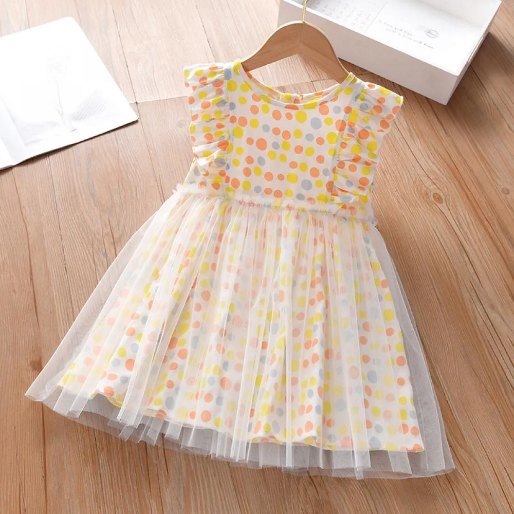 Toddler Girls Polka Dot Summer Ruffle Western Style Skirt Girls Boutique Clothing In Bulk
