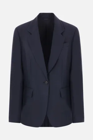 Twill Single-Breasted Blazer