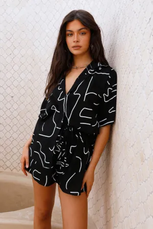 Vibrant Sunrise Set Black