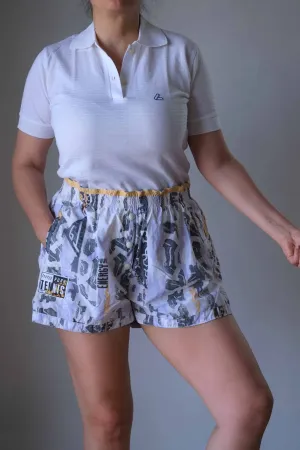 VÖLKL Vintage Printed Tennis Shorts