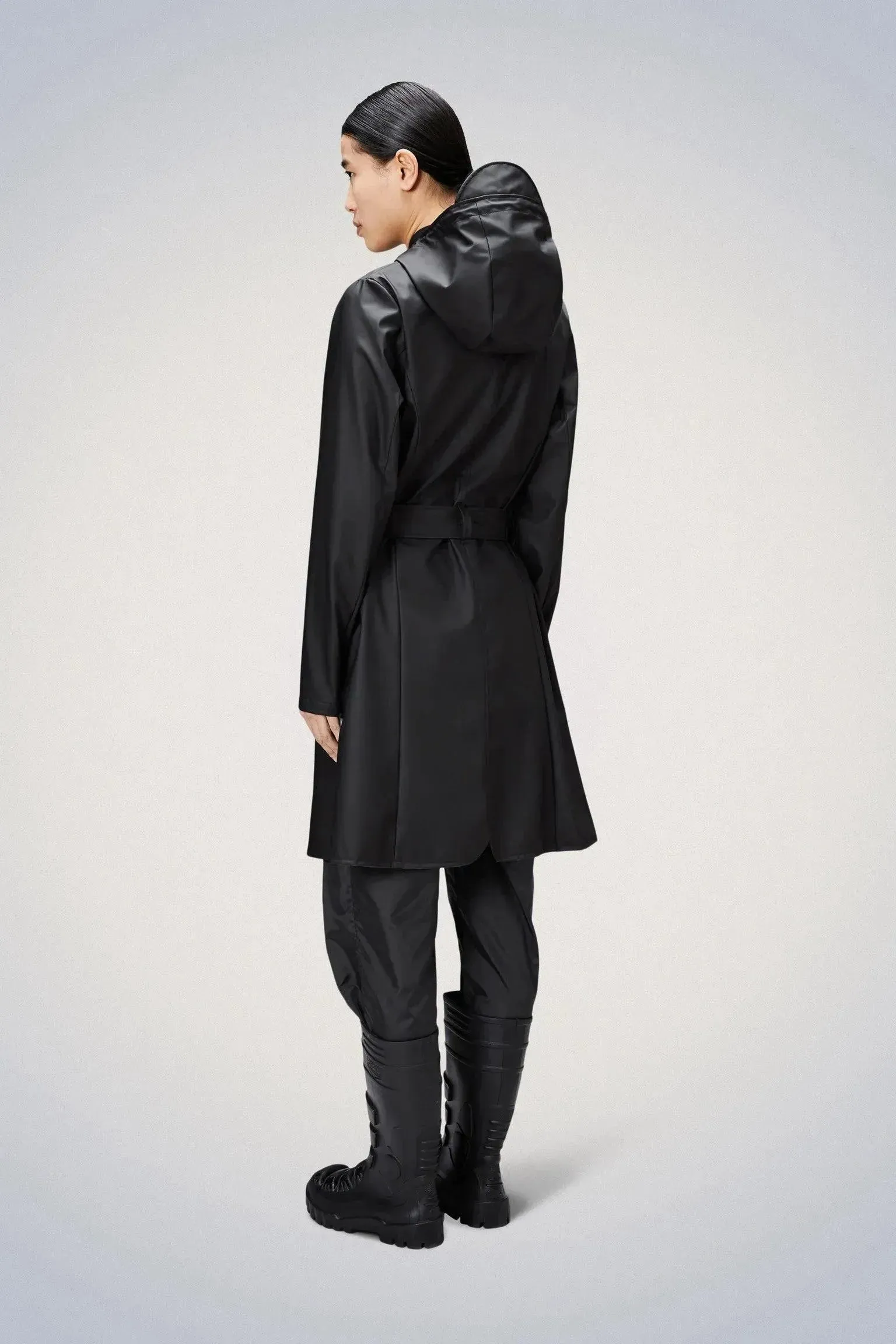 Waterproof Curve Rain Jacket | Black