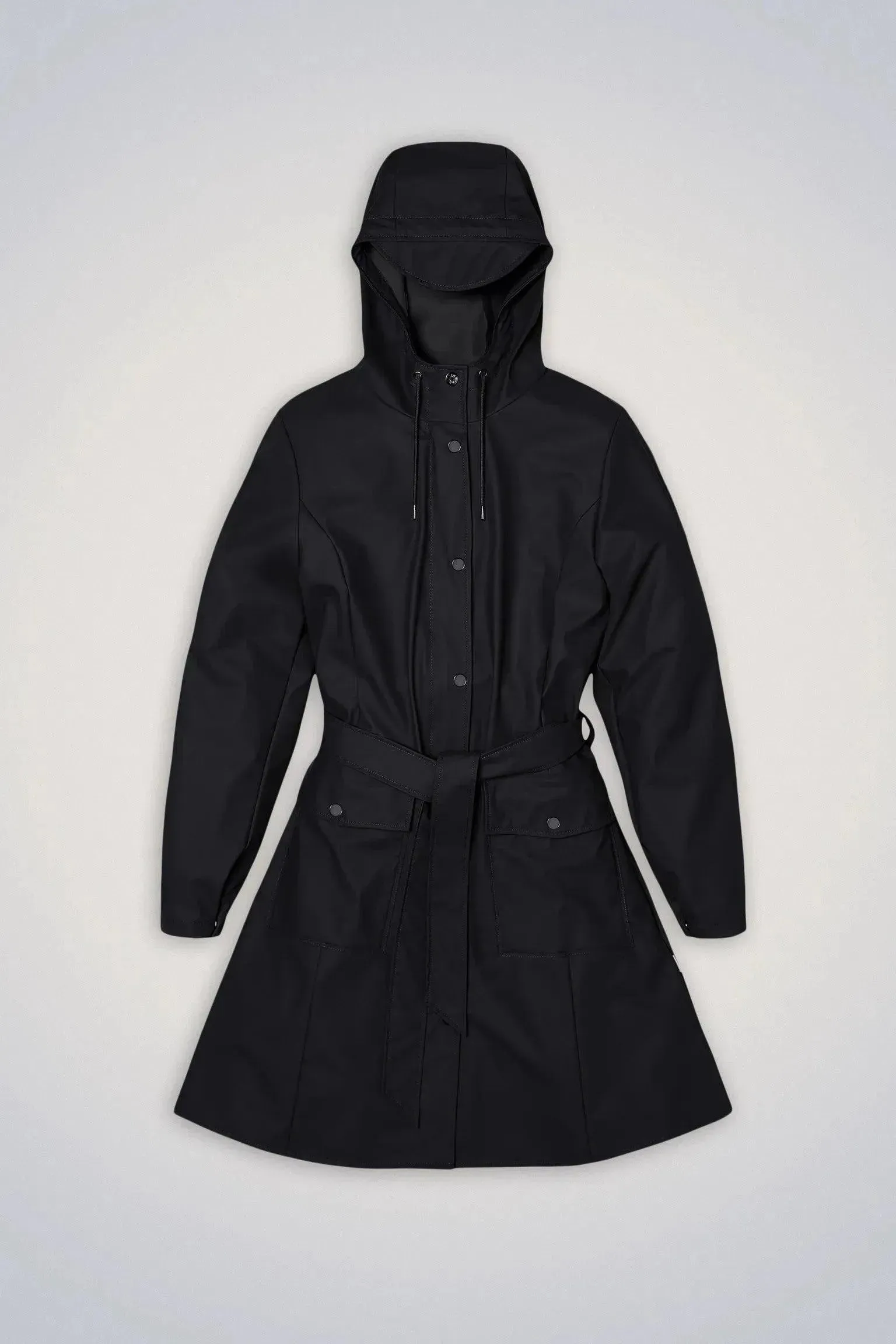 Waterproof Curve Rain Jacket | Black