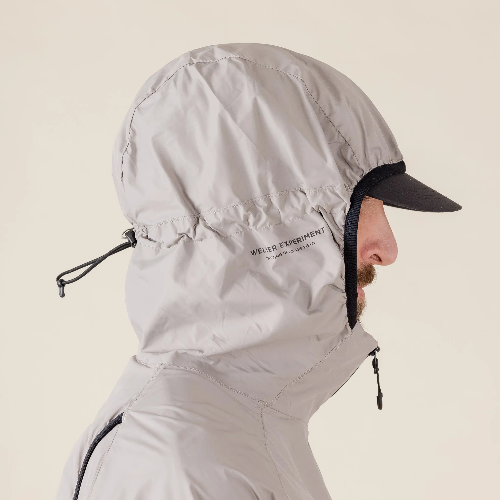 Welter Experiment - WOL031 Rhombus Packable Jacket - Cream