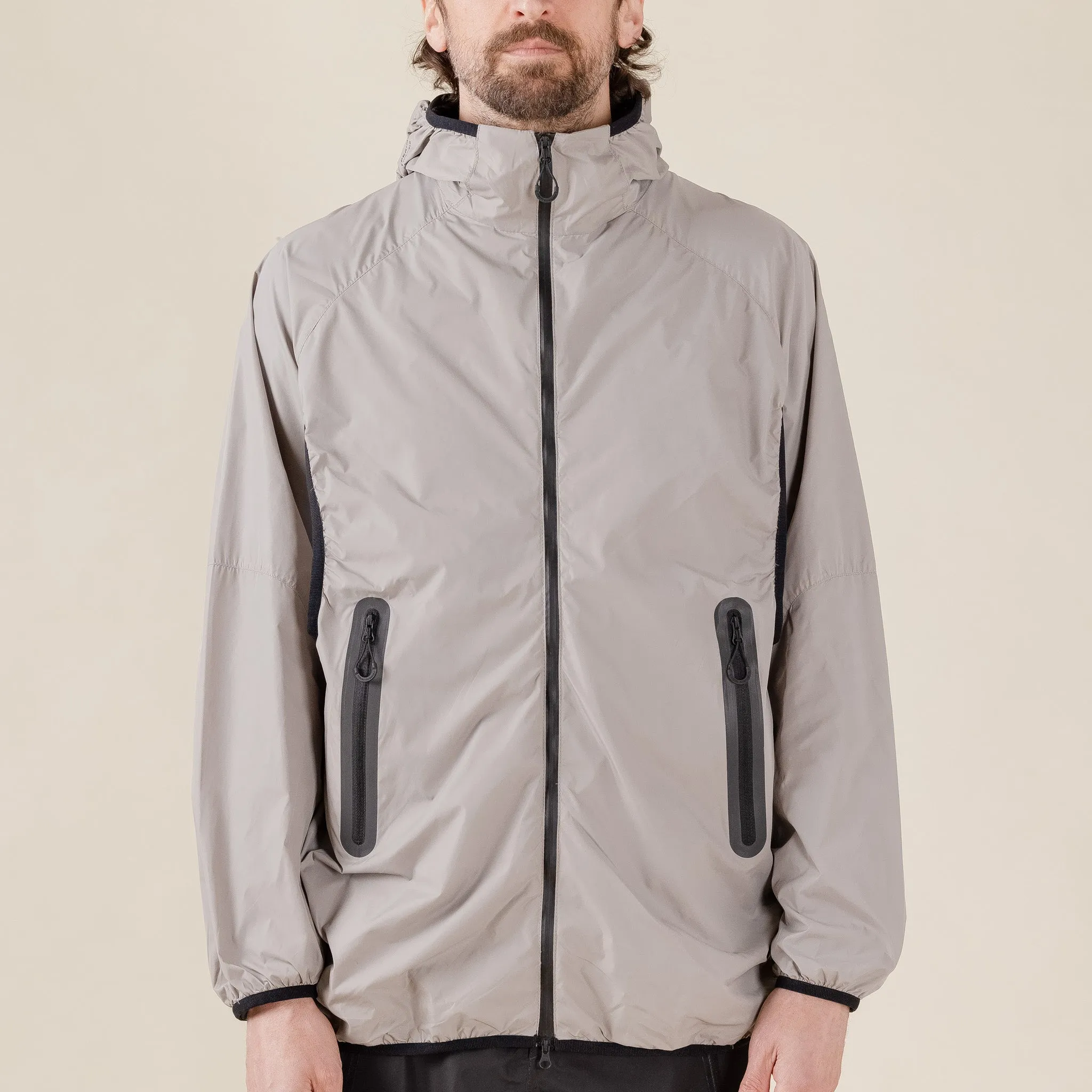 Welter Experiment - WOL031 Rhombus Packable Jacket - Cream