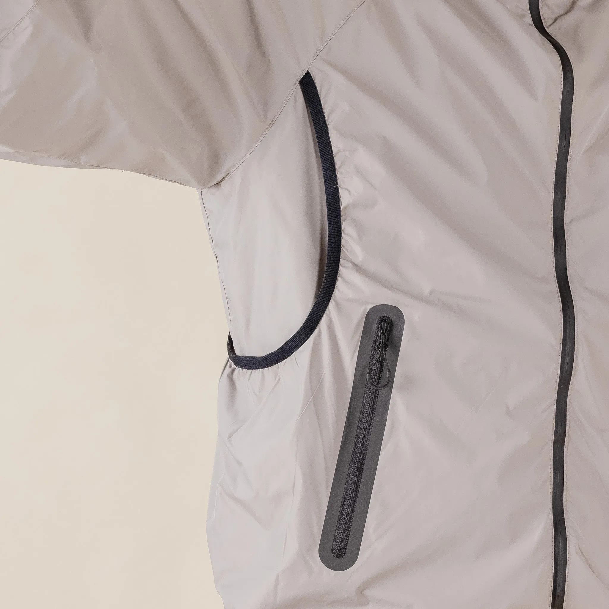 Welter Experiment - WOL031 Rhombus Packable Jacket - Cream