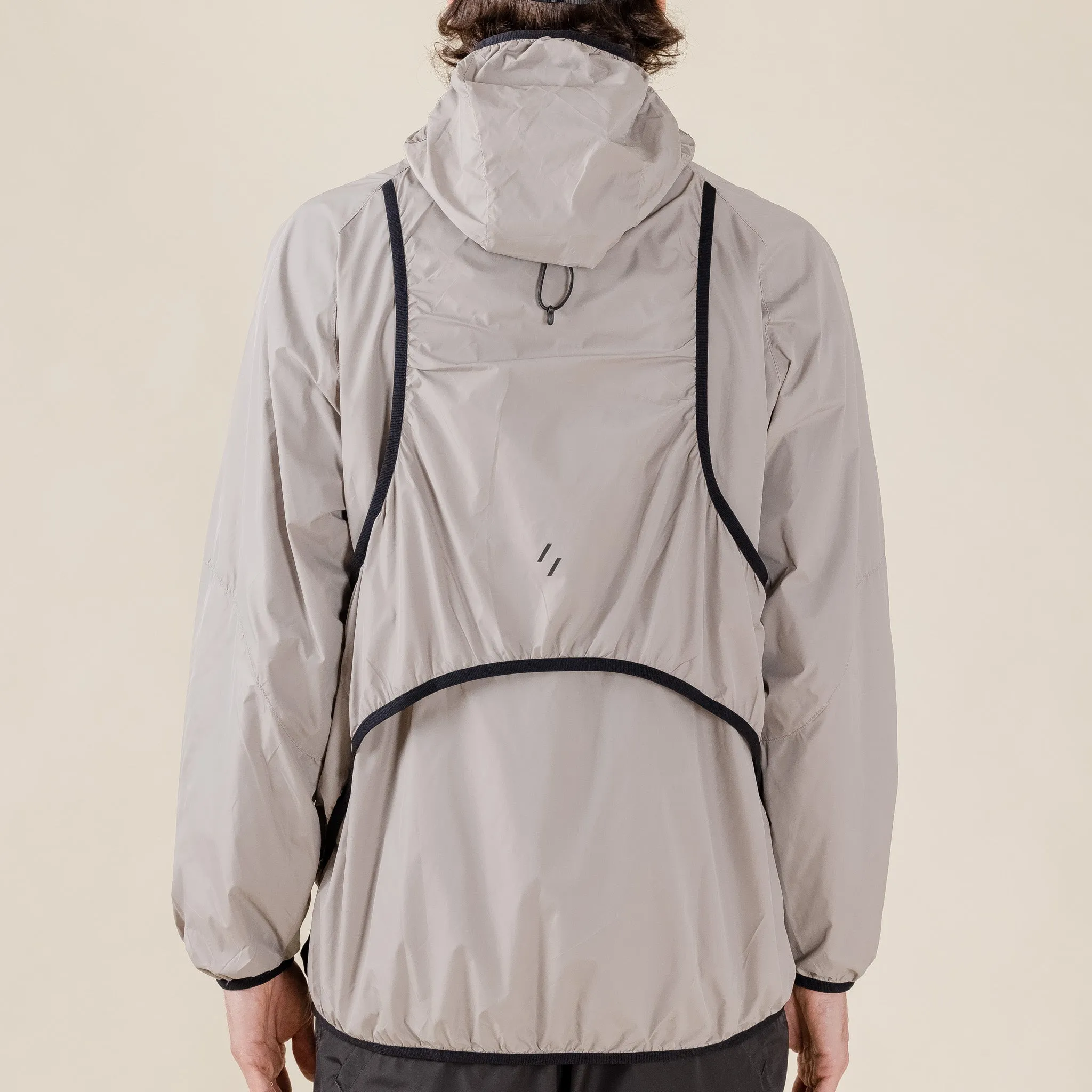 Welter Experiment - WOL031 Rhombus Packable Jacket - Cream