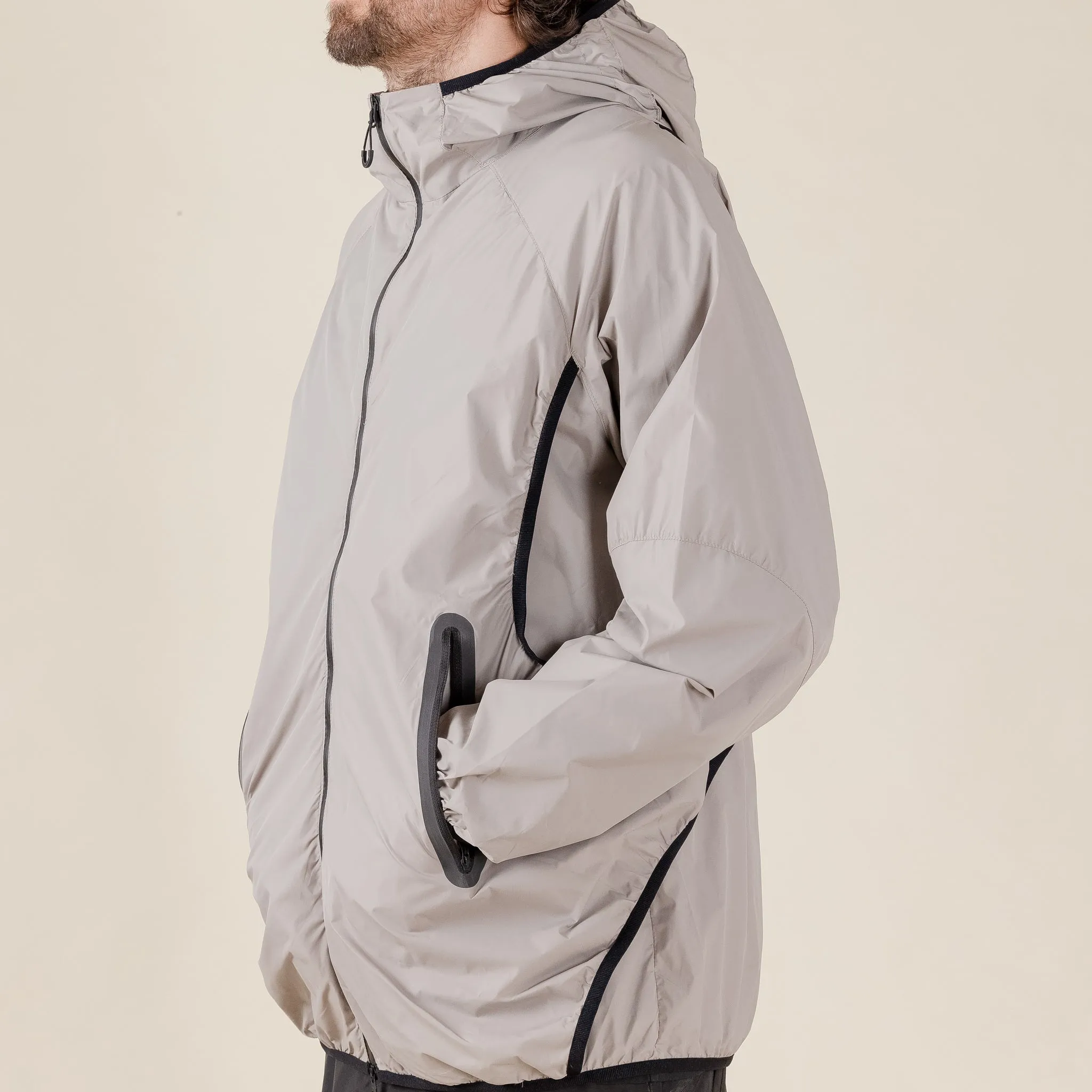 Welter Experiment - WOL031 Rhombus Packable Jacket - Cream