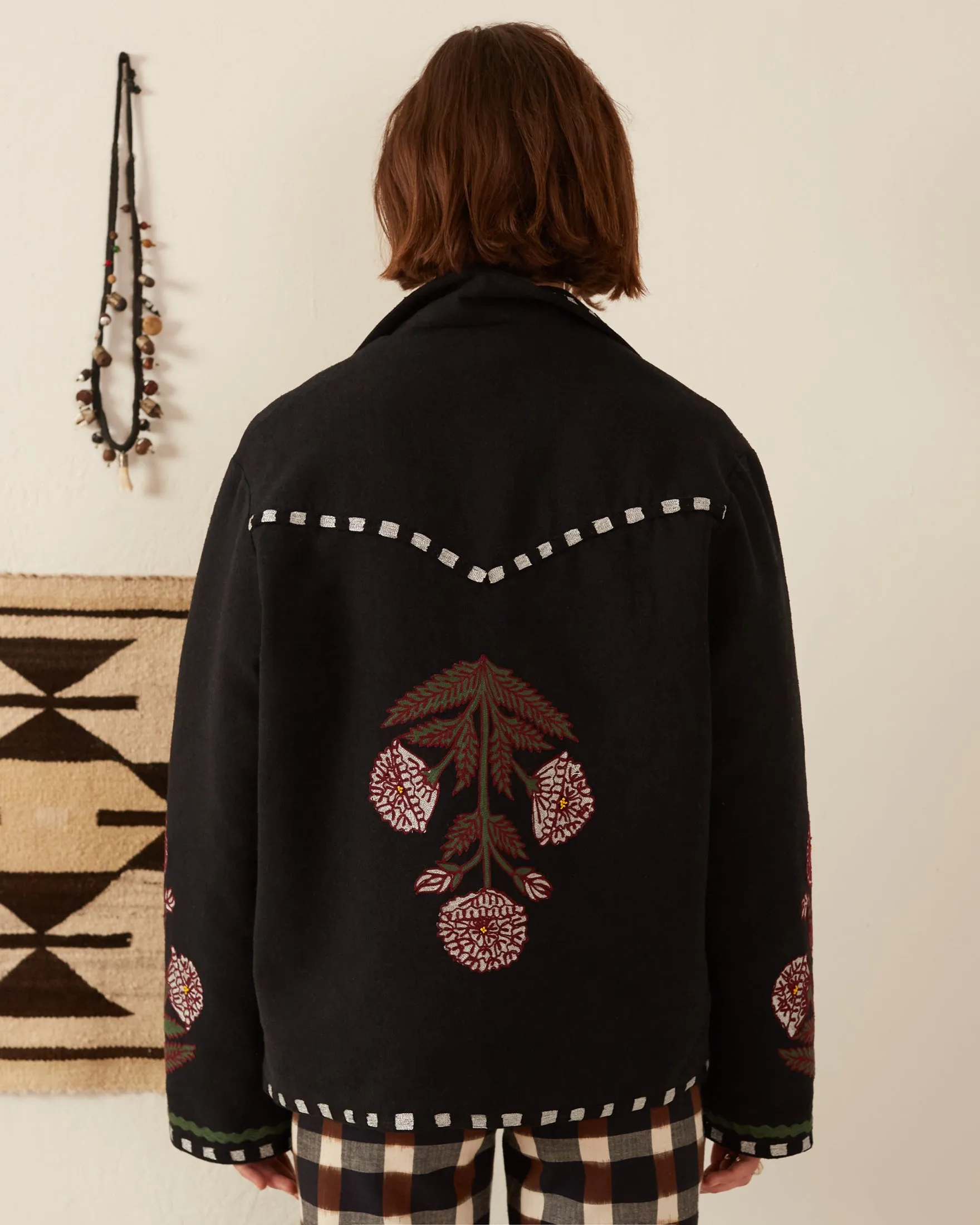 Western Black Bloom Jacket