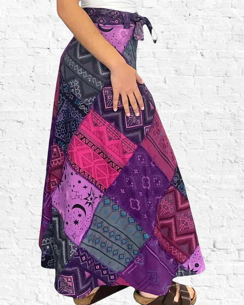 Zaga Wrap Skirt Purple