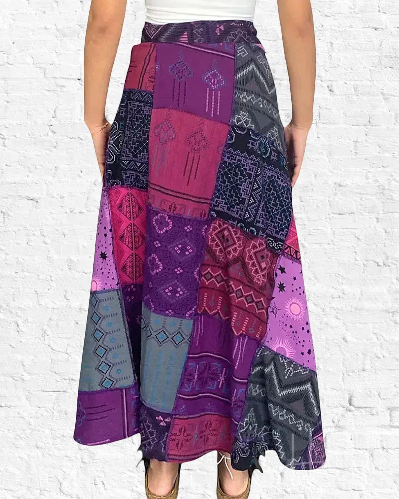 Zaga Wrap Skirt Purple