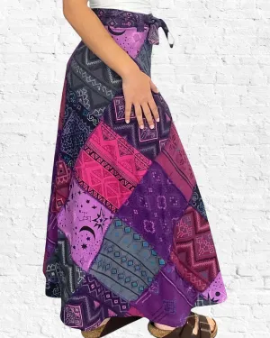 Zaga Wrap Skirt Purple